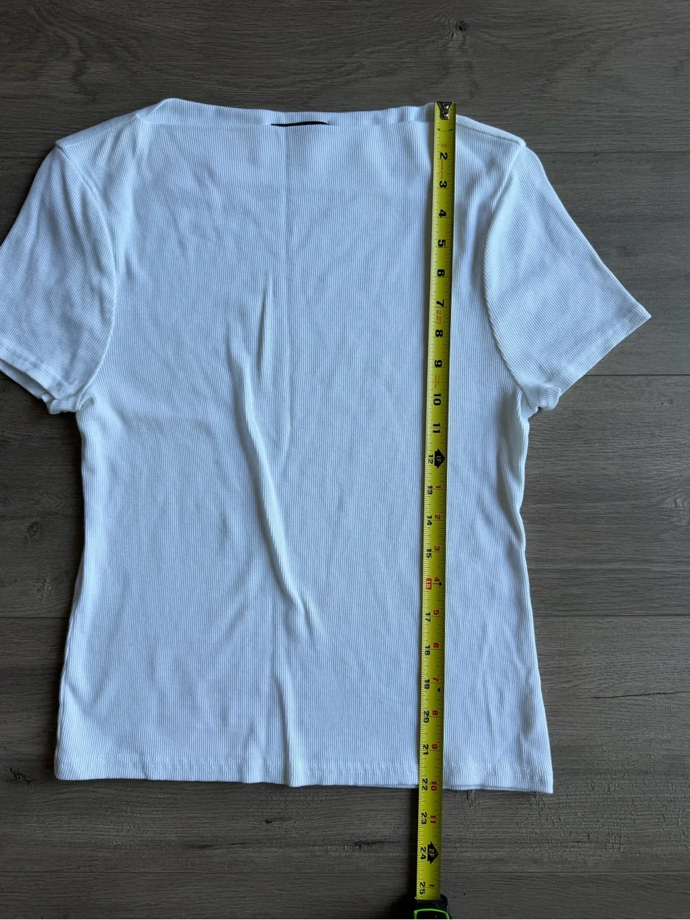 J. Crew Fine-rib fitted boatneck T-shirt - white - size large